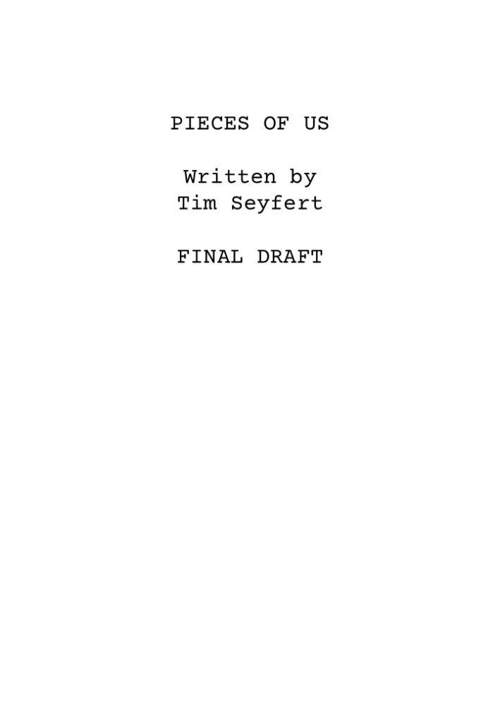 Pieces of Us Written By Tim Seyfert